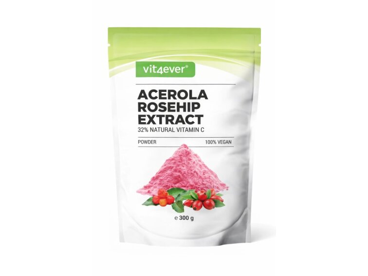 Vit4ever Acerola extrakt, přírodní vitamin C, 300 g