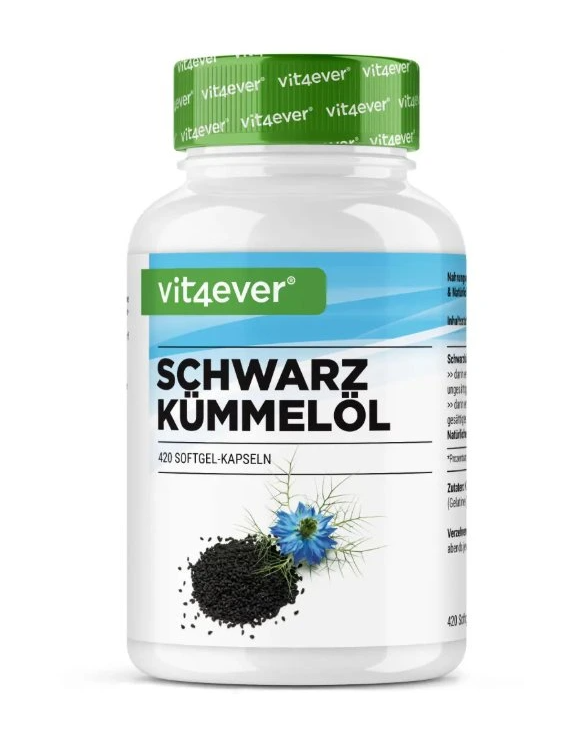 Vit4ever Čierny rascový olej 500 mg, 420 kapsúl