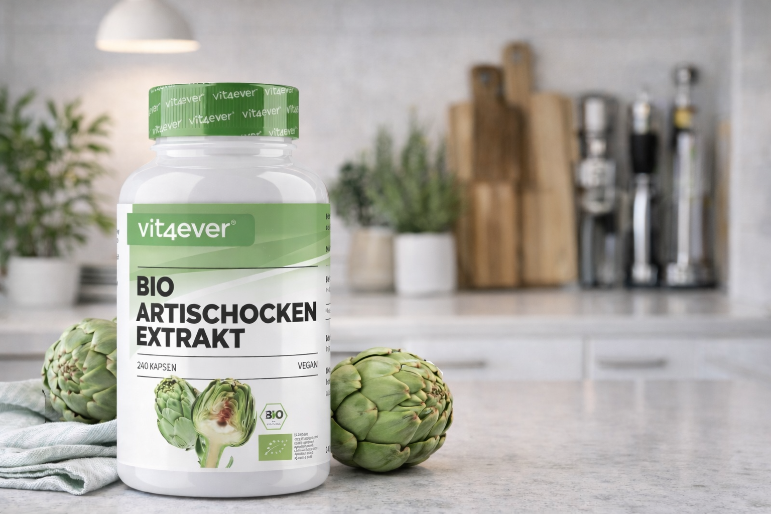 Vit4ever Artyčok BIO extrakt 600 mg, 240 kapslí