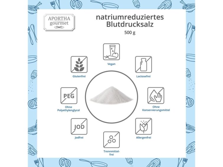 APOrtha® Gourmet salt - Sůl se sníženým obsahem sodíku - 500g