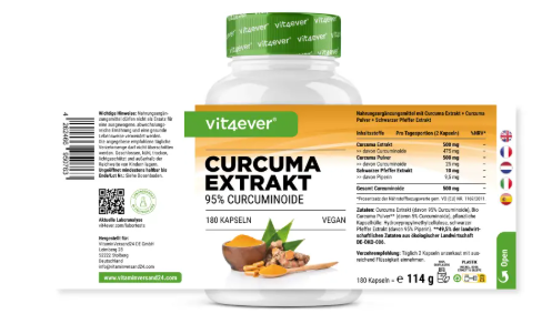 Vit4ever Kurkuma Intenso extrakt 180 kapslí