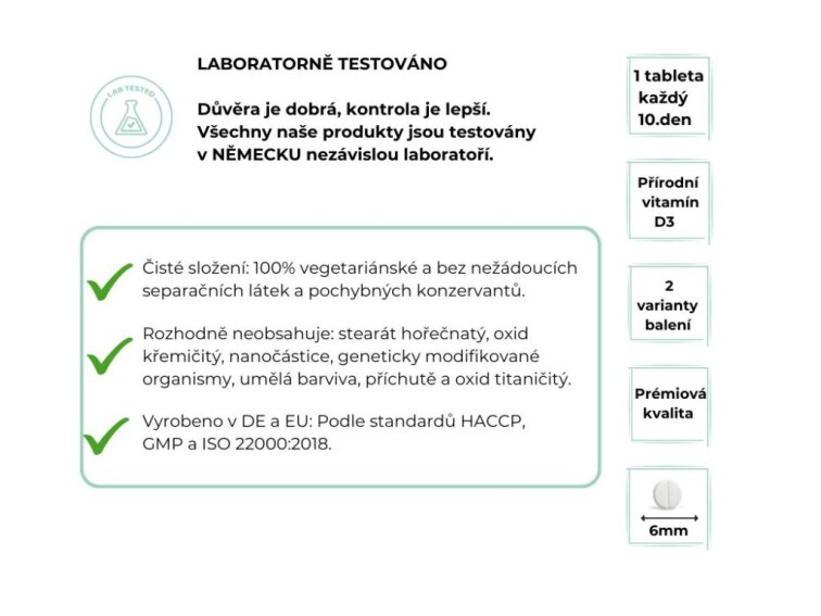 Vit4ever Vitamin D3 10 000 IU (250 mcg) + Vitamin K2 (200 mcg), 180 tablet
