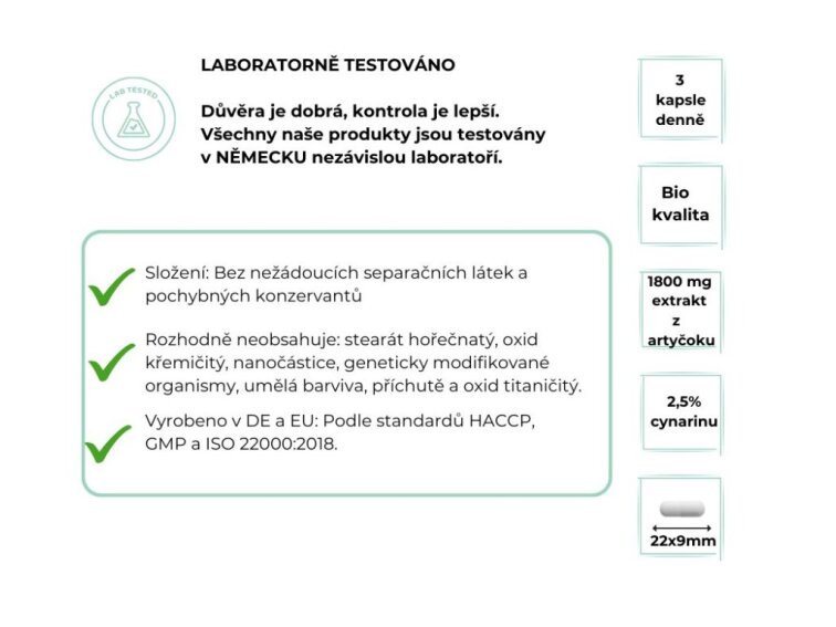 Vit4ever Artičok – organický extrakt 600 mg, 240 kapsúl