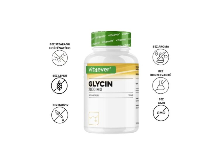 Vit4ever Glycin 1000 mg, 365 kapslí