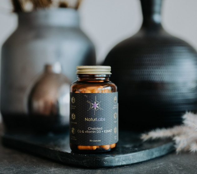 Naturlabs Vápník chelátový + D3 + K2, 90 kapslí