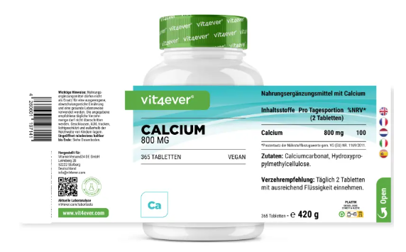 Vit4ever Vápník 800 mg - 240 tablet