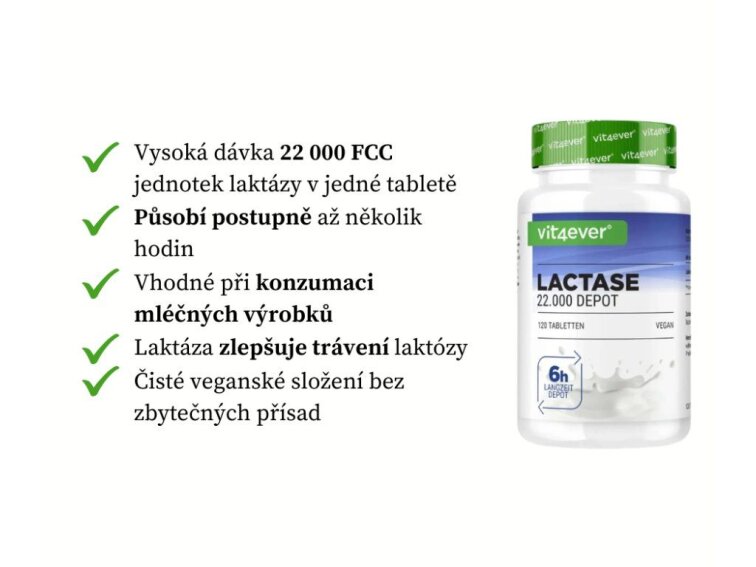 Vit4ever Lactase Depot 22.000, 365 Tablet