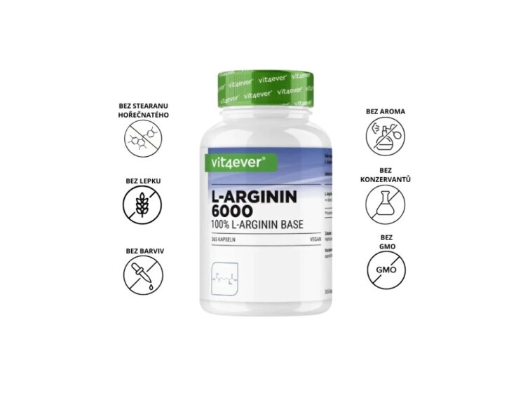 Vit4ever L-Arginine Intenso 750 mg, 365 kapslí