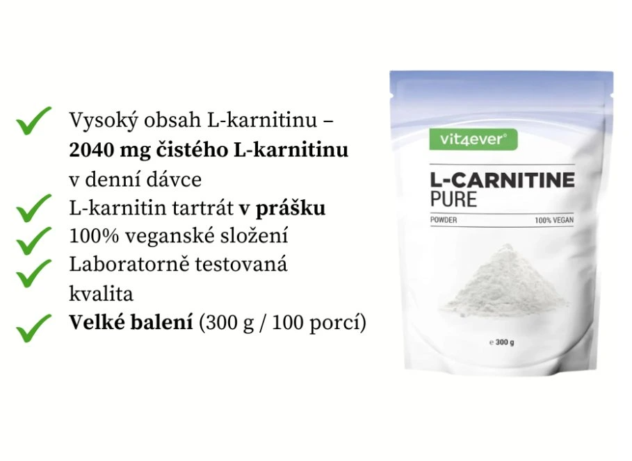 Vit4ever L-Karnitin Pure, 300 g