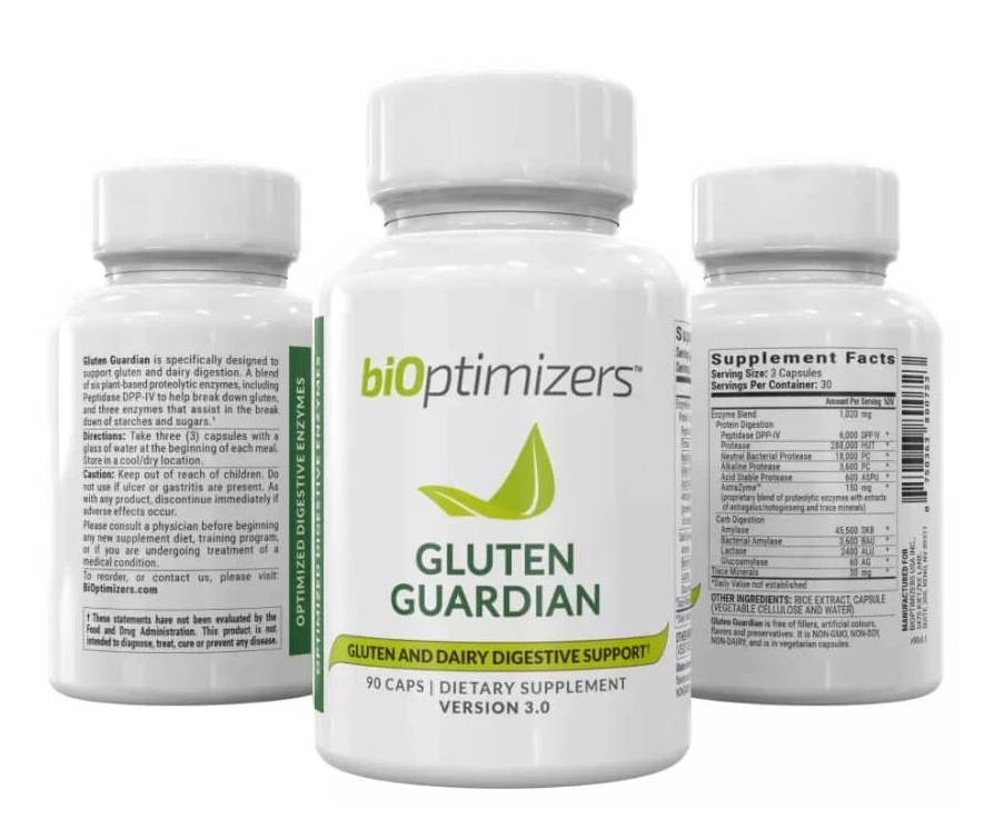 BIOptimizers Gluten Guardian - Trávicí enzymy, 90 kapslí