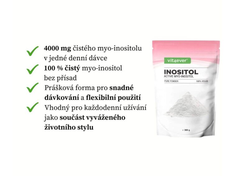 Vit4ever Myo-Inositol prášek, 300 g
