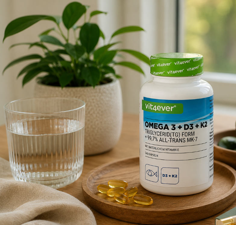Vit4ever Omega 3 + Vitamin D3 + K2 MK-7 – 240 kapslí