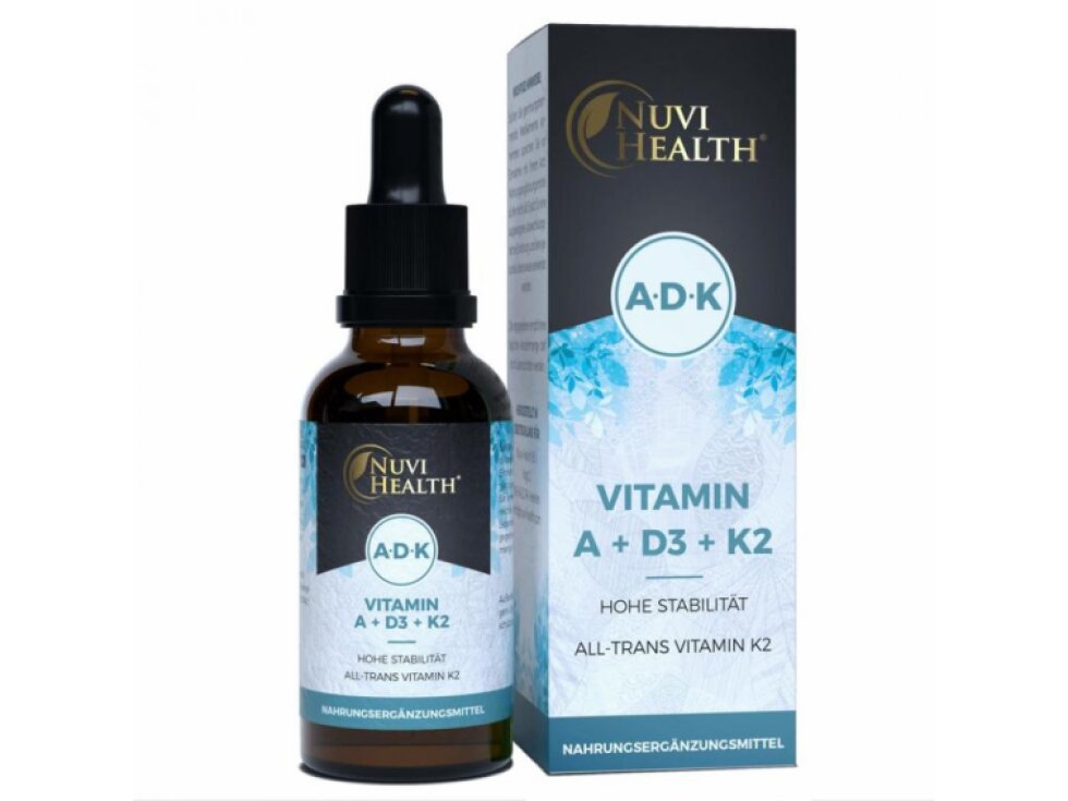 Nuvi Health Premium Vitamin Complex - K2VITAL®, Kapky vitaminu A + D3 + K2 - 50 ML