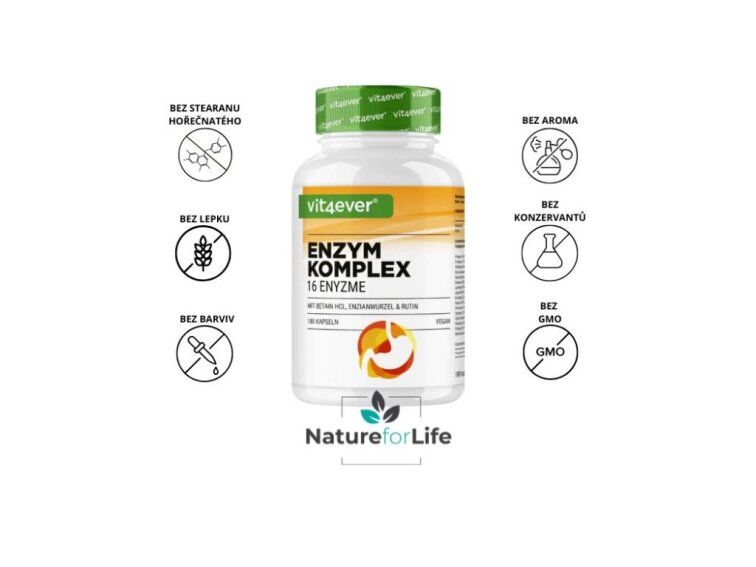Vit4ever Enzyme Complex Intenso - 180 kapsúl