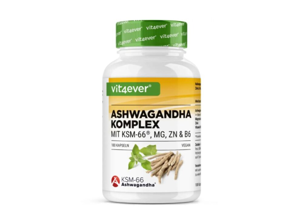 Vit4ever Ashwagandha KSM-66 komplex - 180 kapslí