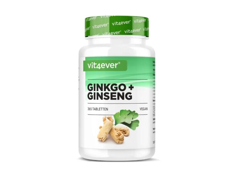 Vit4ever Ginkgo a Ženšen special extrakt 50:1, 365 tablet