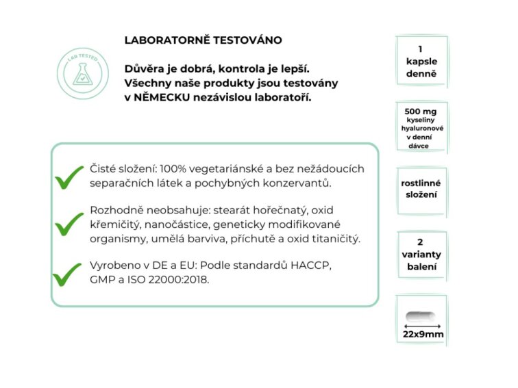 Vit4ever Kyselina hyaluronová, 500 mg