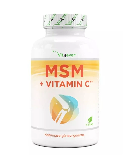 Vit4ever MSM + vitamín C, 1000 mg, 365 tablet