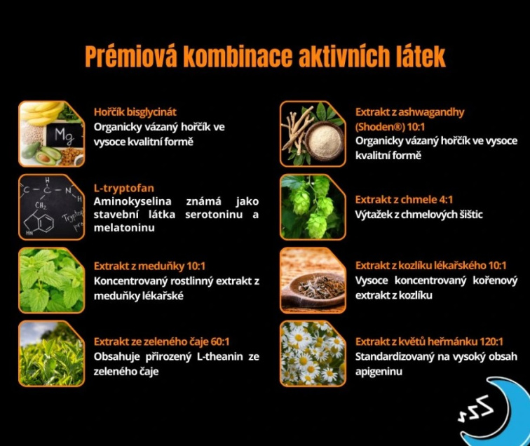 GEN Knockout Sleep support - Podpora spánku a regenerace, 120 kapslí