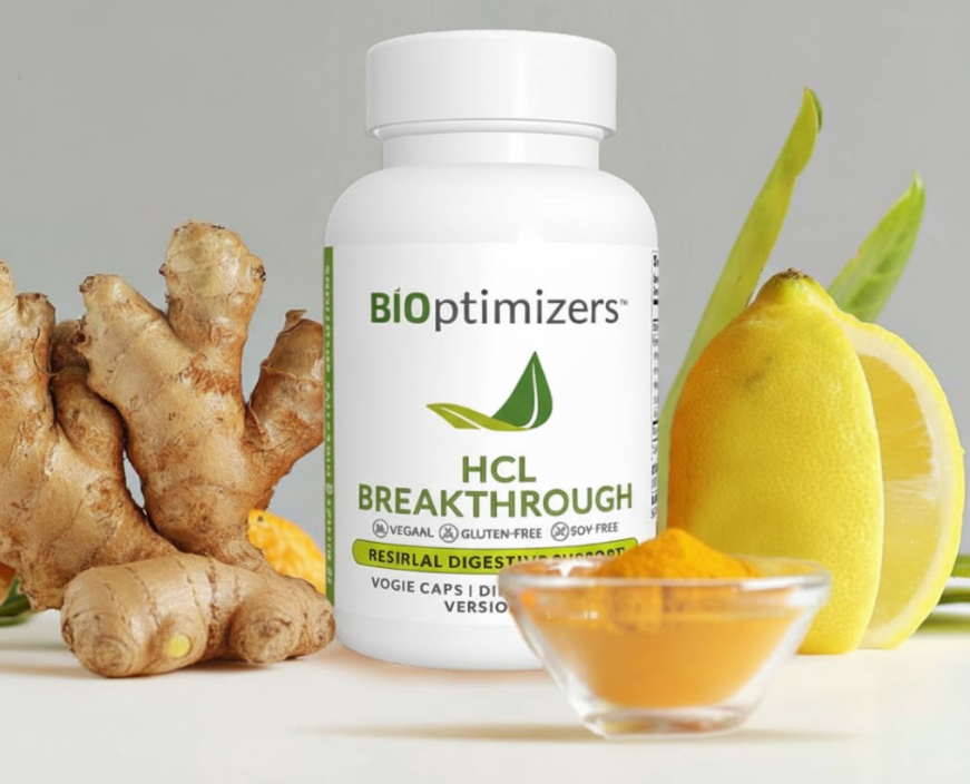 BiOptimizers HCL Breakthrough - tráviace enzýmy pre rovnováhu žalúdočných kyselín a zdravé trávenie (90 kapsúl)
