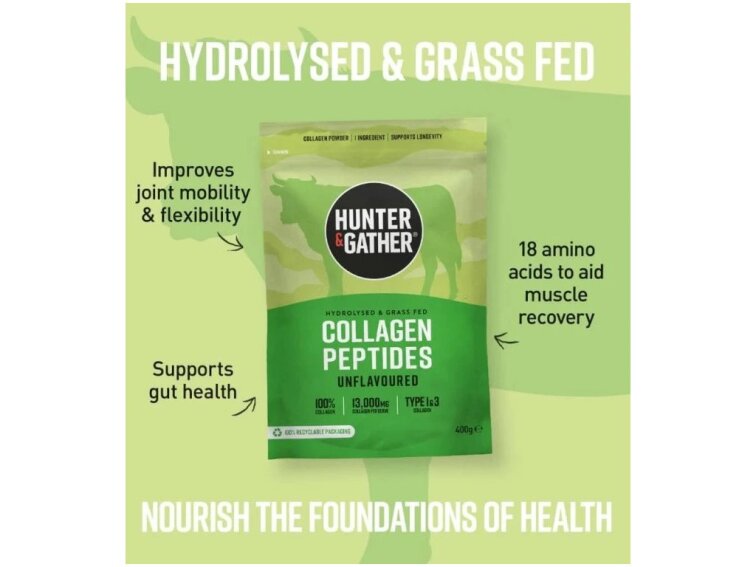 Hydrolyzovaný hovězí kolagen Hunter & Gather, 400g