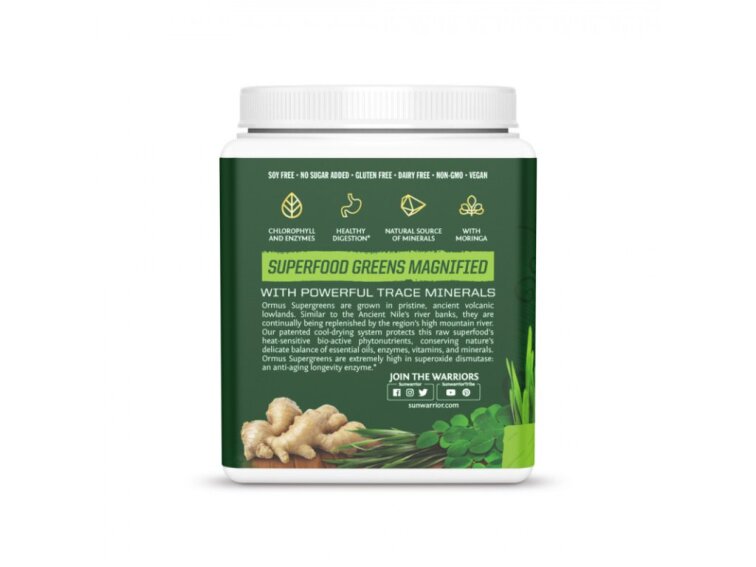 Sunwarrior Ormus Super Greens BIO - Máta, 450g