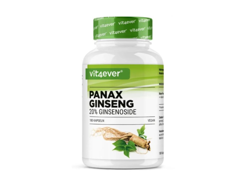 Vit4ever Červený Ženšen pravý, 20% ginsenosidů, 180 kapslí