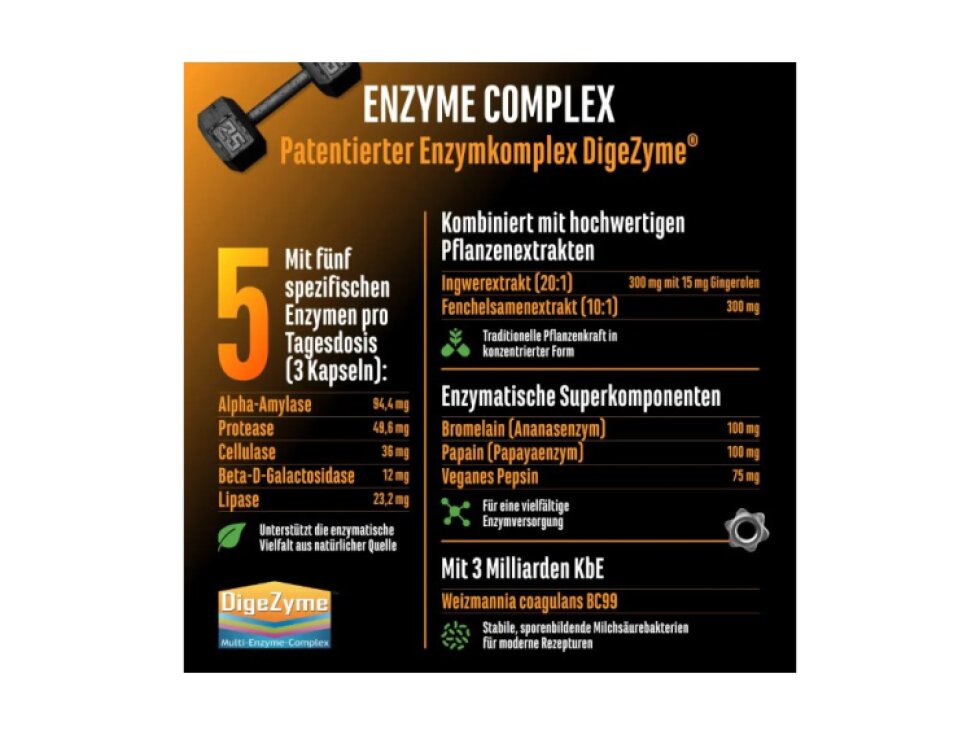 GEN Premium Enzyme Complex, 120 kapslí