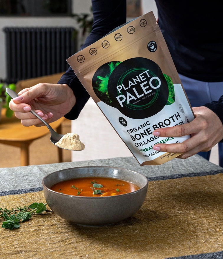 PLANET PALEO Herbal Defence - BIO Sušený hovězí vývar z kostí