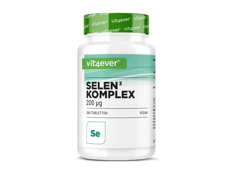 Vit4ever Selen Komplex, 200 µg, 365 tablet