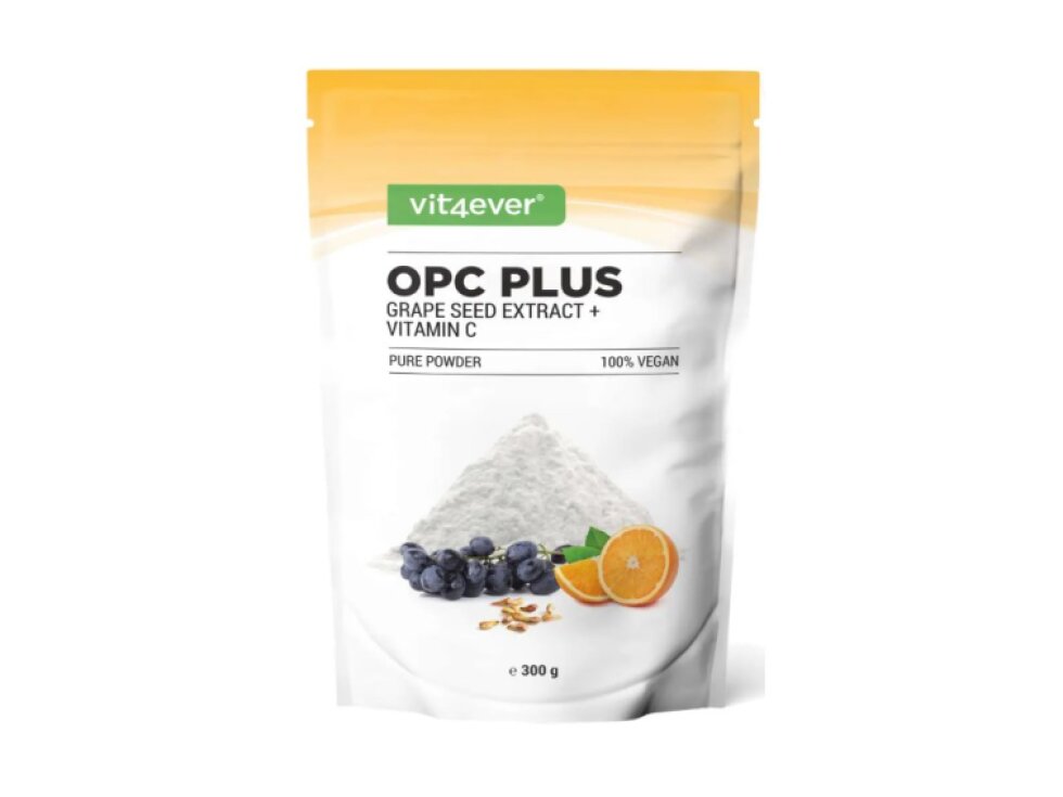 Vit4ever OPC z hroznových jader + vitamín C, 300g