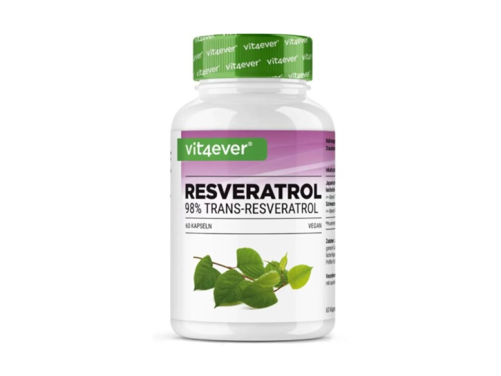 Vit4ever Resveratrol, 500 mg, 60 kapslí