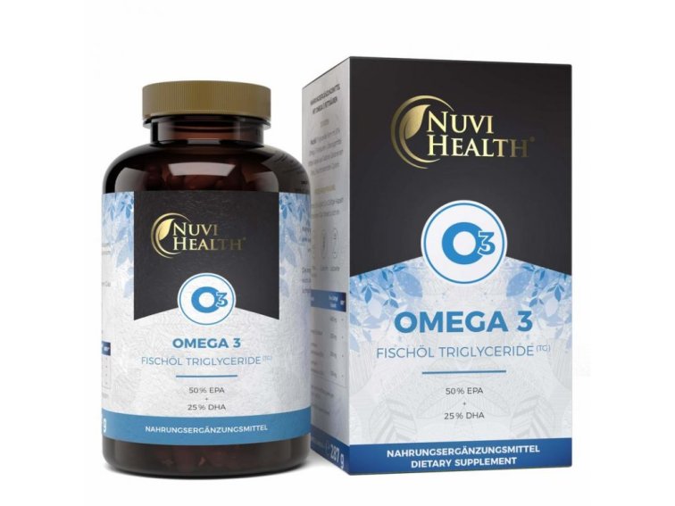Nuvi Health Omega 3 Triglyceride, 240 kapslí