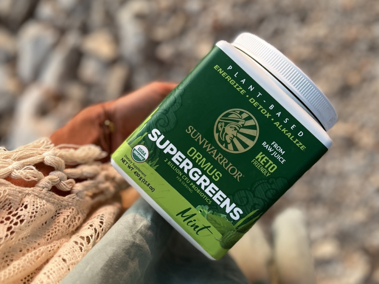 Sunwarrior Ormus Super Greens BIO - Máta, 450g