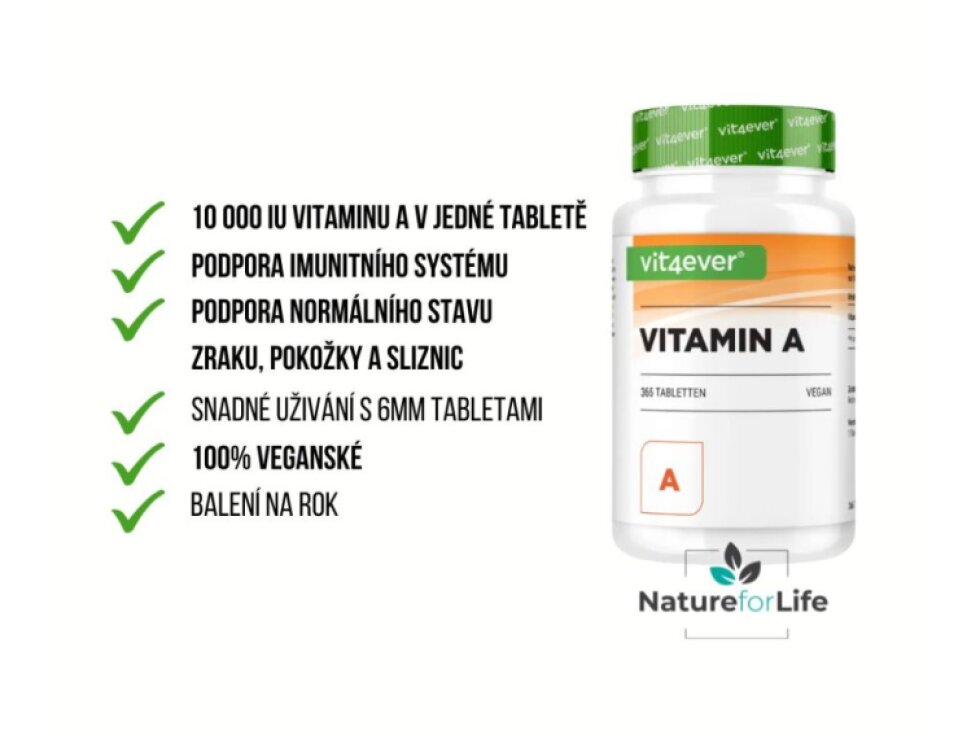 Vit4ever Vitamin A, 10 000 IU (3000 mcg), 365 tablet