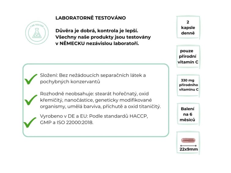 Vit4ever Acerola extrakt, přírodní vitamin C, 330 mg, 365 kapslí