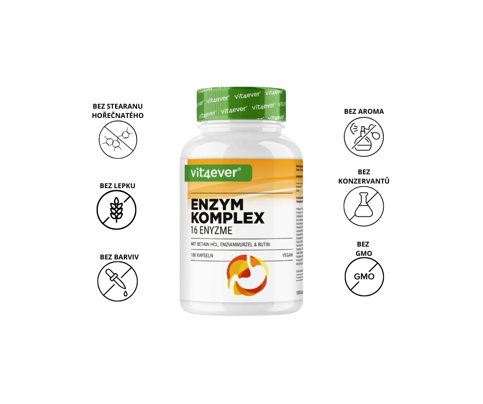 Vit4ever Enzyme Complex Intenso - 180 kapslí