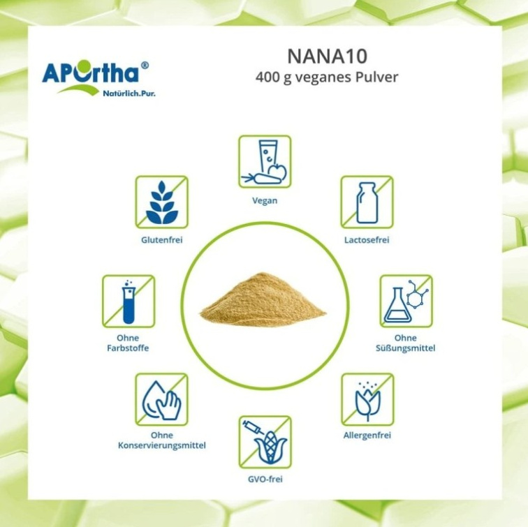 Aportha NANA10® - 400 g veganského prášku