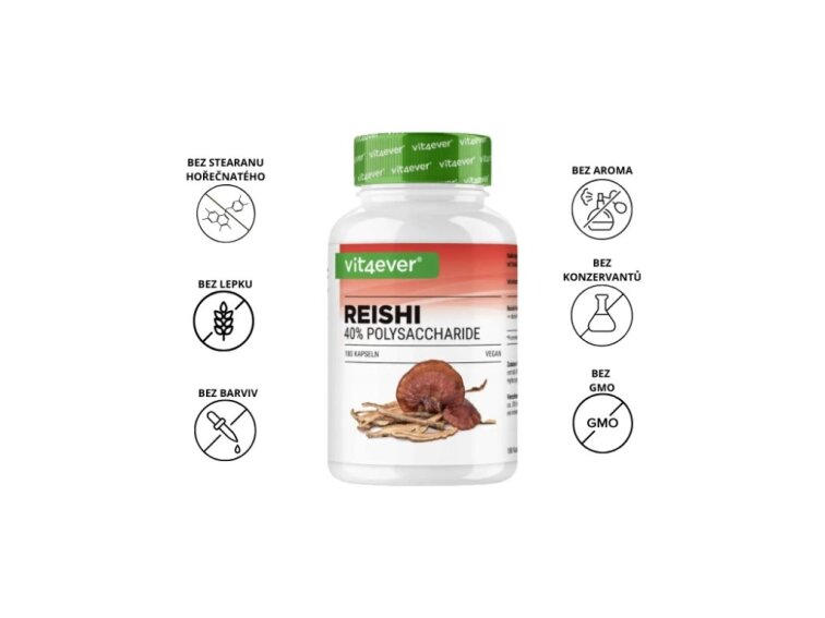 Vit4ever Reishi Intenso extrakt, 650 mg, 270 kapslí
