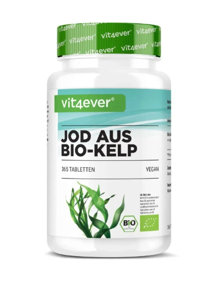 Vit4ever přírodní Jód, organický extrakt z řasy 200 μg, 365 tablet