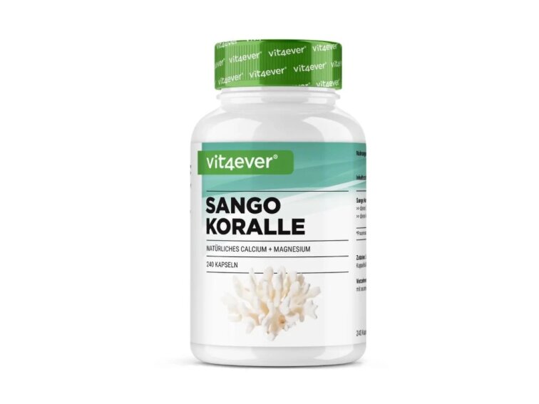 Vit4ever Sango Sea Coral, Vápník, 240 kapslí