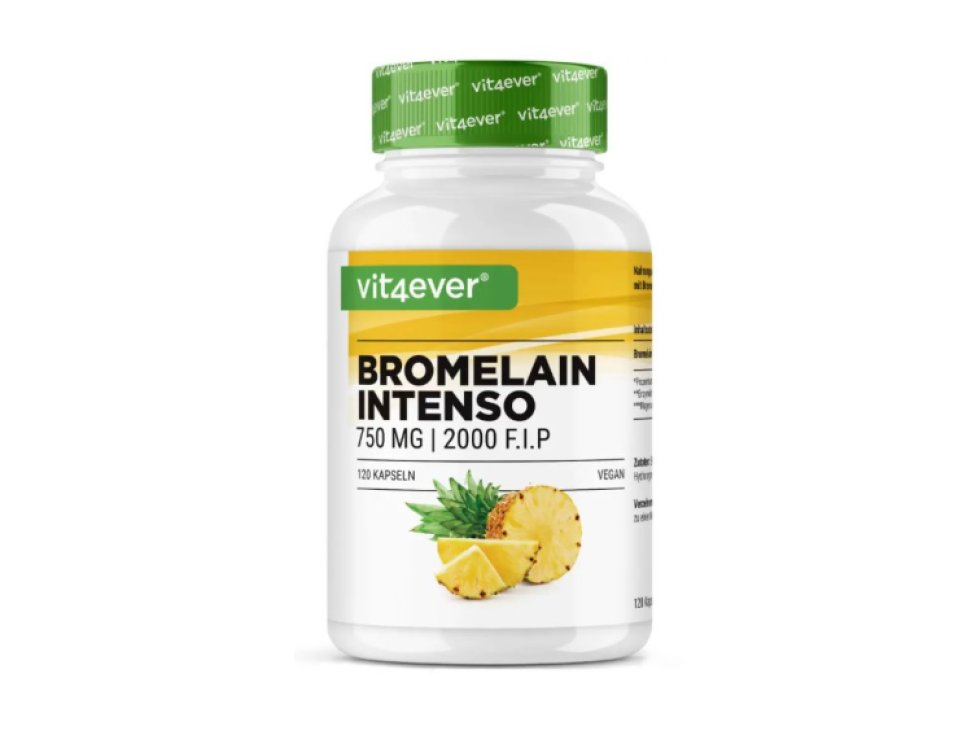 Vit4ever Bromelain Intenso (2000 FIP), 750 mg, 120 kapsúl