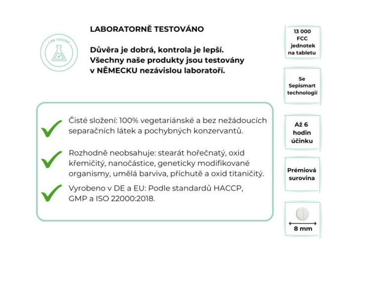 Vit4ever Lactase Depot 13000, Pro intoleranci laktózy a mléka, 120 tablet