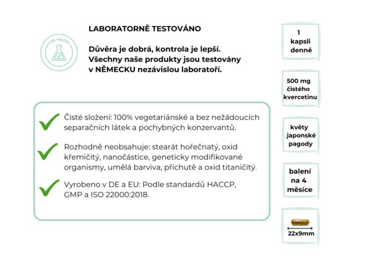 Vit4ever Quercetin z japonské pagody, 120 kapslí