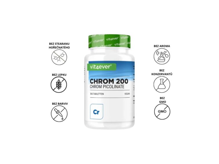Vit4ever Chrom 200 mcg, 365 tablet