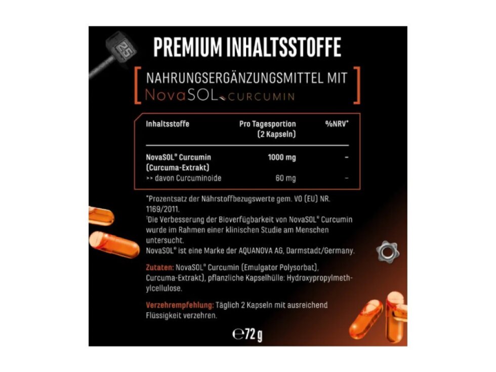 GEN Curcuma NovaSol® - Kurkuma, 500 mg, 120 kapslí