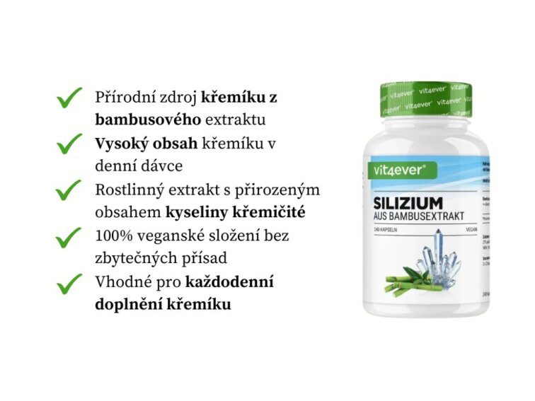 Vit4ever Křemík, 365 kapslí