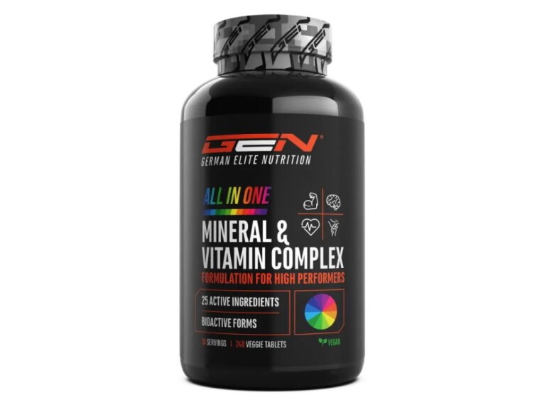 GEN Mineral & Vitamin Complex – Multivitamin a Multimineral, 240 tablet