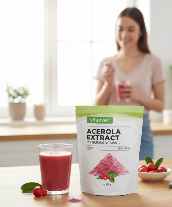 Vit4ever Acerola extrakt, prírodný vitamín C, 300g