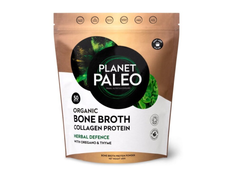 PLANET PALEO Herbal Defence - BIO Sušený hovězí vývar z kostí